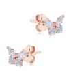 Butterfly Shaped Silver Stud Earring STS-6325